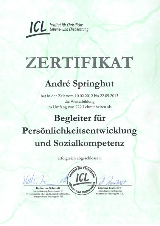 ICL - Zertifikat - G - Stufe - Seite - 1