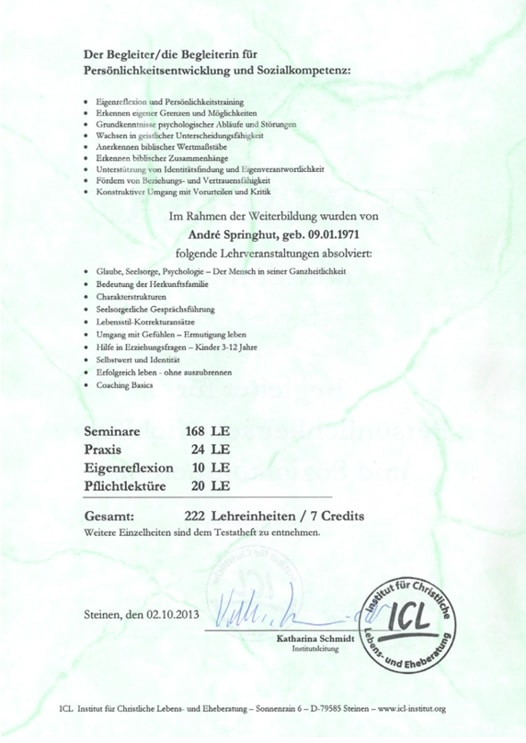 ICL - Zertifikat - G - Stufe - Seite - 2